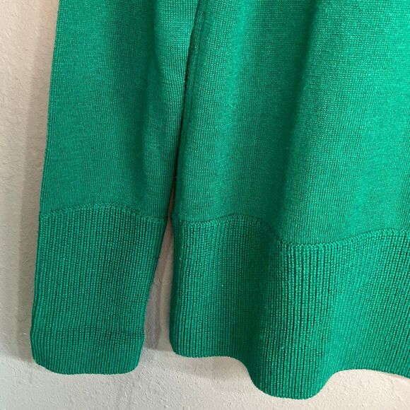 Orvis green turtle neck 100% wool sweater small 731 - Picture 4 of 7